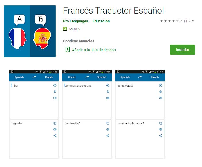 Traductor español a frances google | Actualizado enero 2025